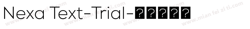 Nexa Text-Trial字体转换